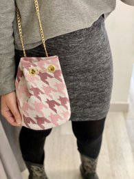 Sac Seau PIED DE COQ ROSE