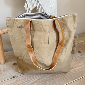 Vintage ShopperBag (vintage dark canvas)