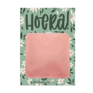 Flower cards 'Hooray!'