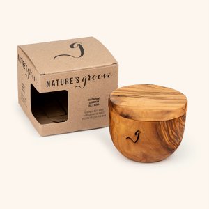 Luxurious handmade olive wood shaving - 10 cm in diameter