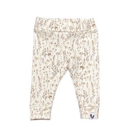 Newborn pants with dried flower print. Made of soft, comfortable material. Available in sizes 44, 50, 56, 62, and 68. Suitable for baby girls.