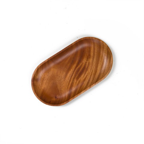 Handmade Tableware - Oval Tray 24x13 cm - Eco-friendly - Khaya Wood