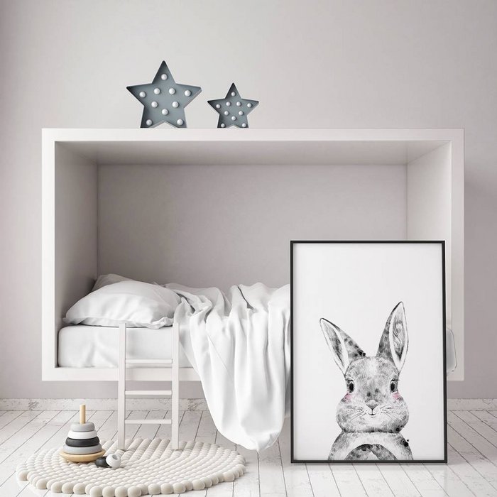 Konijn Kinderkamerposter