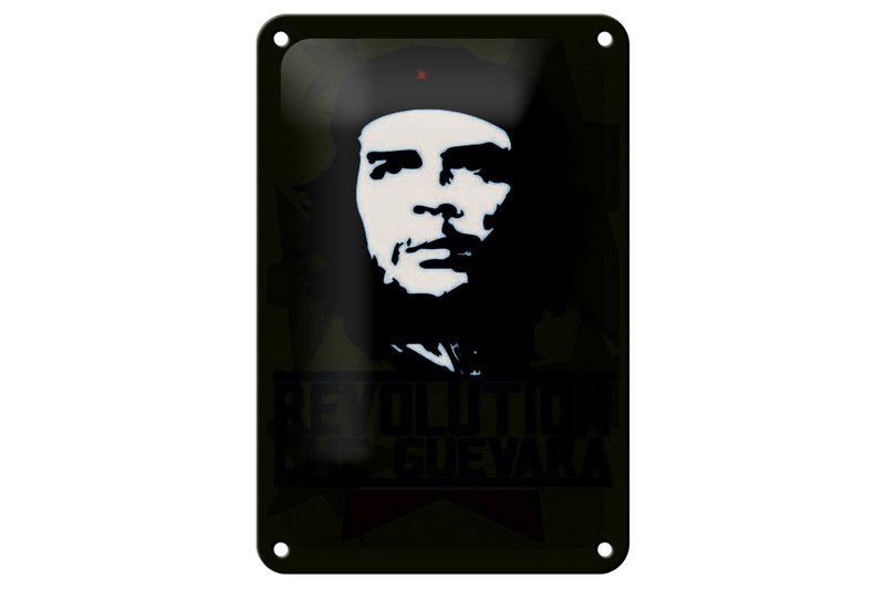 Tin Sign Retro 12x18cm Revolution Che Guevara Cuba Decoration
