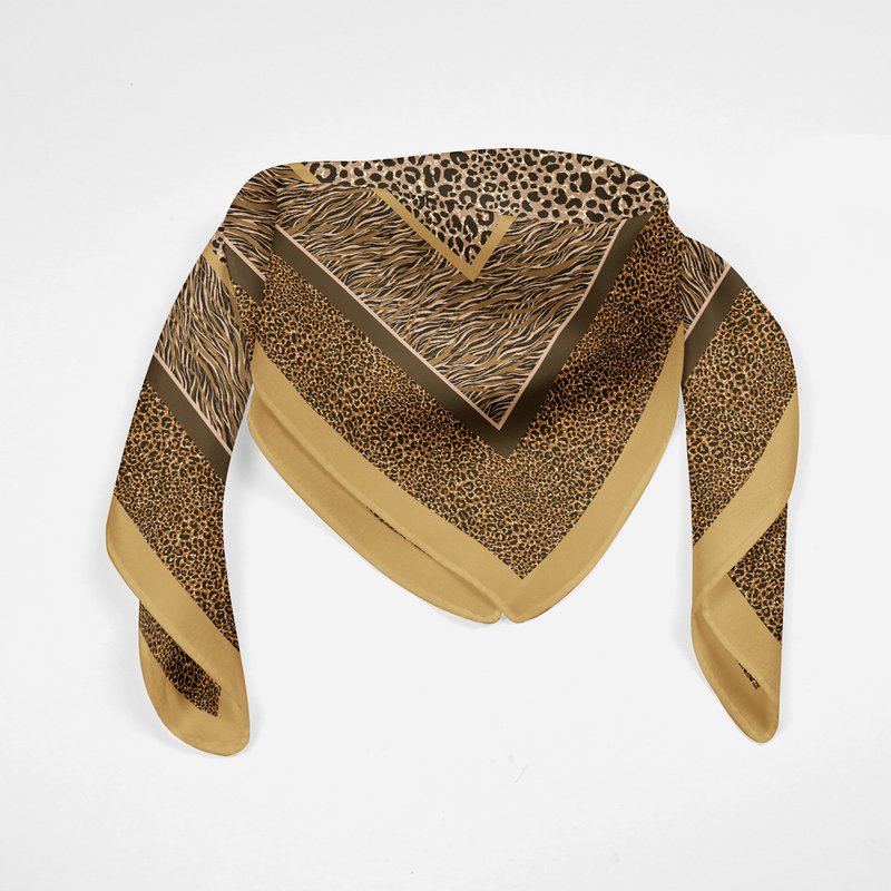Pañuelo 100% seda Animal Print 180*75cm