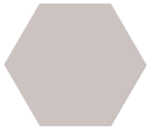 Muurhexagon effen stone