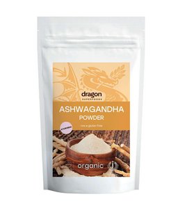 Ashwagandha, powder, organic, Dragon Superfoods, 200g