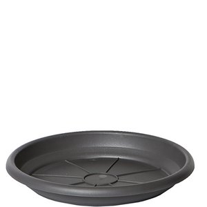 Kunststof onderzetter Cortina, D38H4.5cm, voor schaal 74022-45 / 21, antraciet