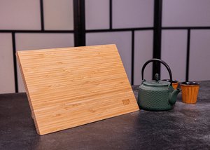 Keukenaccessoires - KOTAI magnetische bamboe messenhouder (opvouwbaar) - 30 x 22 cm