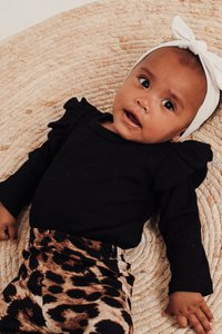 Ravies - Ruffle Romper - Black