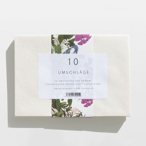 Envelopes Créme C6 set of 10 made of Italian paper, dotted & FSC certified