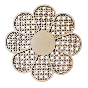 Holz-Wanddekoration Blume (30 cm)