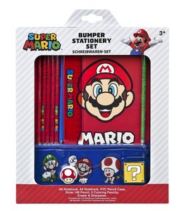 Undercover - Super Mario Mega Schrijf Set van 12 Stuks - Blauw