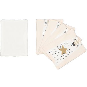Pack of 5 washable wipes