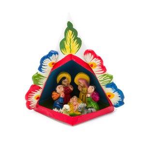 Kerststalletje in piramide