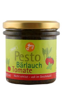 Pesto wild garlic tomato organic