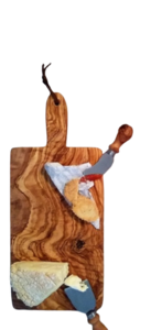 Rechthoekige snijplank met handvat - Olijfhout