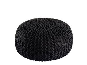 Pouf premium Ø45cm stoel kruk breien pouf in terras pool tuin duurzaam