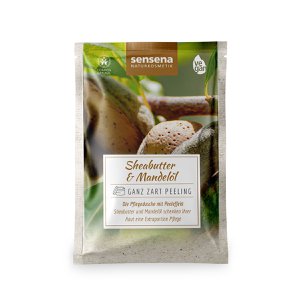 sensena natural cosmetics very delicate peeling - shea butter & almond oil - the nourishing shower with peeling effect
