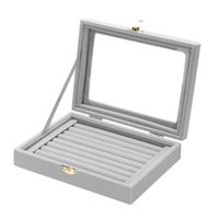 Flex - Jewelry box for rings and cufflinks Grey