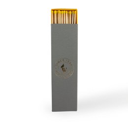 Grey matchbox with gold-colored matches, part of the "Multicolour" series.
