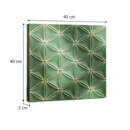 Grøn diamant geometrisk diamantvægpanel til moderne boligindretning