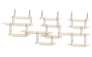 LINK Regalsystem TRIO ash / black