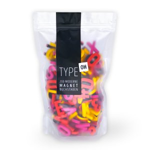 Moderne Magnetbuchstaben - 3 Color Mix