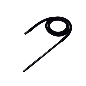 Shisha/Waterpijp/Waterpijpslang in soft touch siliconen afwerking - Met aluminium handvat - Zwart - Verkrijgbaar in rood, blauw en zwart - 1,5 m - Geschikt voor alle soorten Shisha