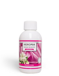 Horomia wax perfume Muschi e Loto 250ml, a room spray with floral and musky scents.