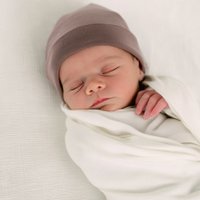 Woolen baby hat - Merino wool - Peppercorn