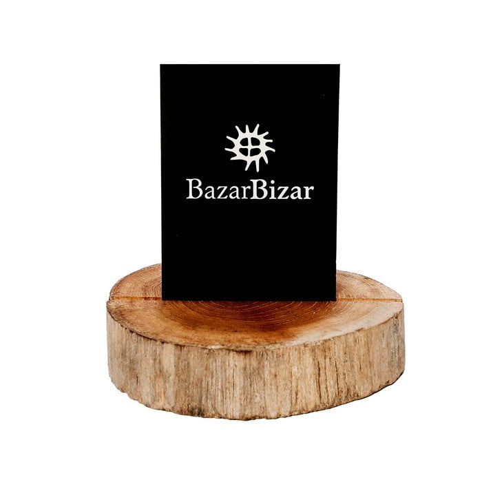 De Teak Root Card Holder