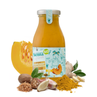 BIO-KÜRBIS-GEWÜRZ-SUPPE – OHNE SALZZUSATZ – 100 % VEGAN – AB 6 MONATEN – 260 ml