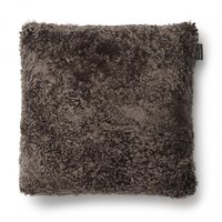 Curly cushion cover sheepskin_Dark Brown