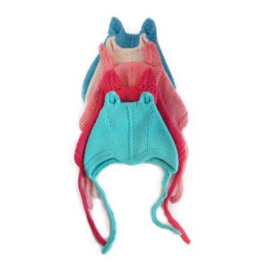 Babyhaube mit Ohren, 100% Baumwolle