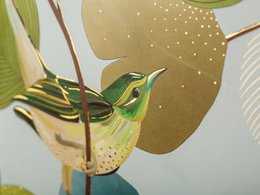 Ginkgo Bird Diary: lille bog med tanker, hemmeligheder, minder og drømme, taknemmelighedsjournal, indbundet skitsebog, poesibog