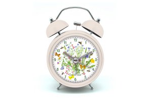 Retro wekker Weide 12x9 cm Isabelle Rose