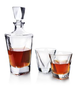 EVA TRIANGLE Karaffe + 6 Gläser 280 ml/780 ml