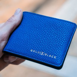 Geldbörse GM Leder Nappa Blau
