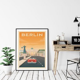 Vintage Berlin Poster | Premium poster City Berlin Germany