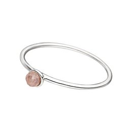 A delicate rose quartz stacking ring in 925 sterling silver, size 50.

The product is a stacking ring made of 925 sterling silver with a rose quartz gemstone. The ring has a simple, minimalist design with a round shape and a 3mm width. It is available in sizes 50, 52, 54, and 56, allowing for customization to fit different finger sizes. The rose quartz gemstone adds a soft, feminine touch to the ring.