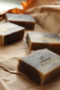 Natural soap "Coffee Scrub" with coconut milk, vegan, palm oil -free
