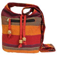 NSBag-05 - Nepal Sling Bag - Sunset Reds