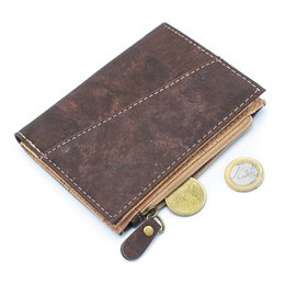 Klassisk brun kork bifold pung- BAG-2072