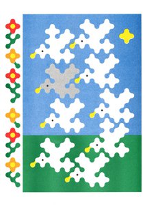 Art Print A3 - Joe O'Donnell - Nine Birds