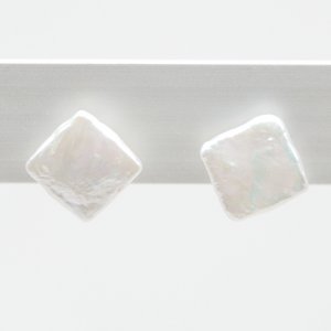 Stephisimo "Freshwater Pearls", earrings " Square" made of freshwater pearls
