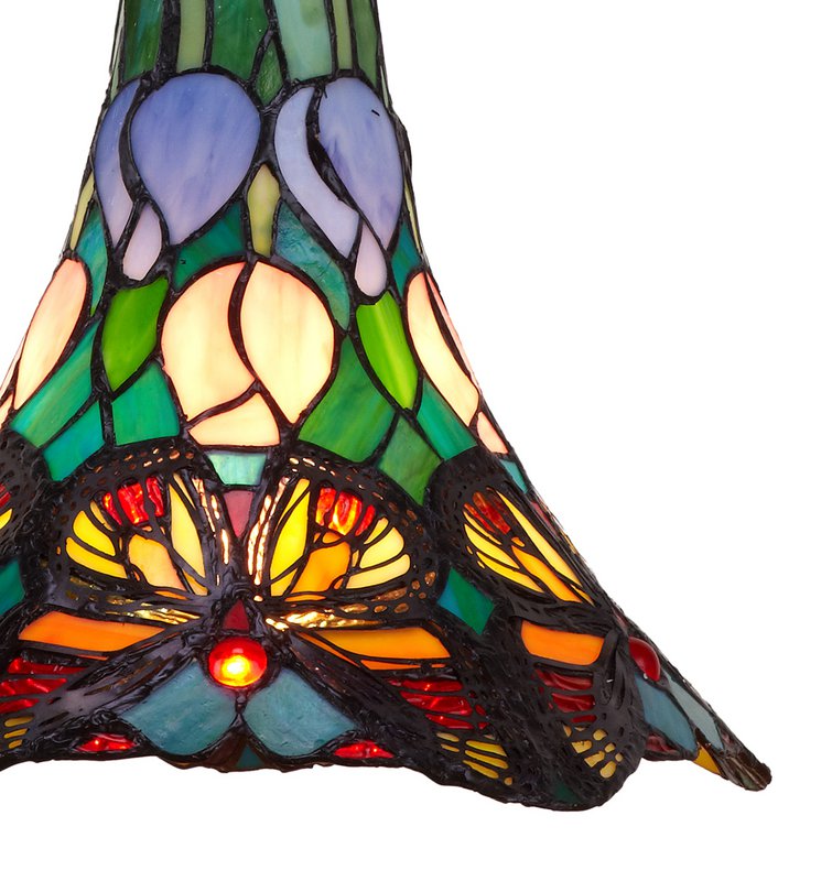Tafellamp Tiffany diameter 35cm Vlinder Serie LG207260
