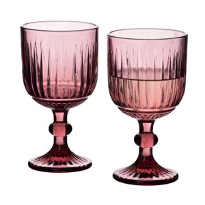 Elise Purple Set von 4 Gläser 350 ml9x16,4 cm