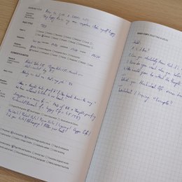 Blogger-Briefpapier-Notizbuch