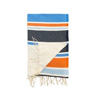 Flat traditional fouta "HELIOS" Blue 100x200